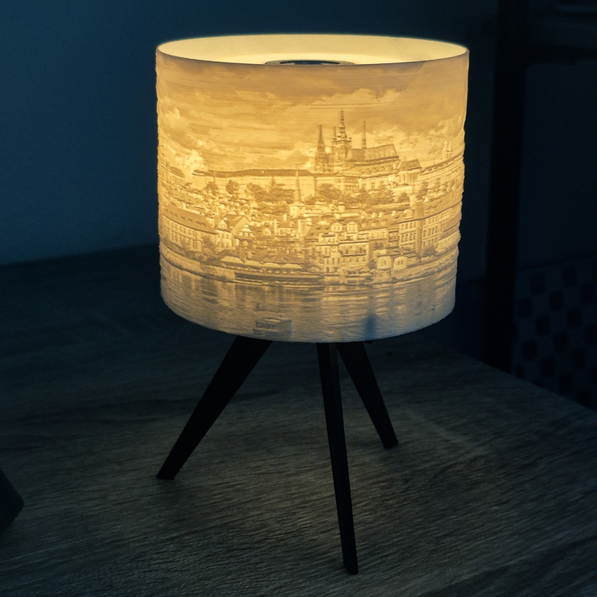 Bezdrátové design svítidlo Serah lithophane fotografie