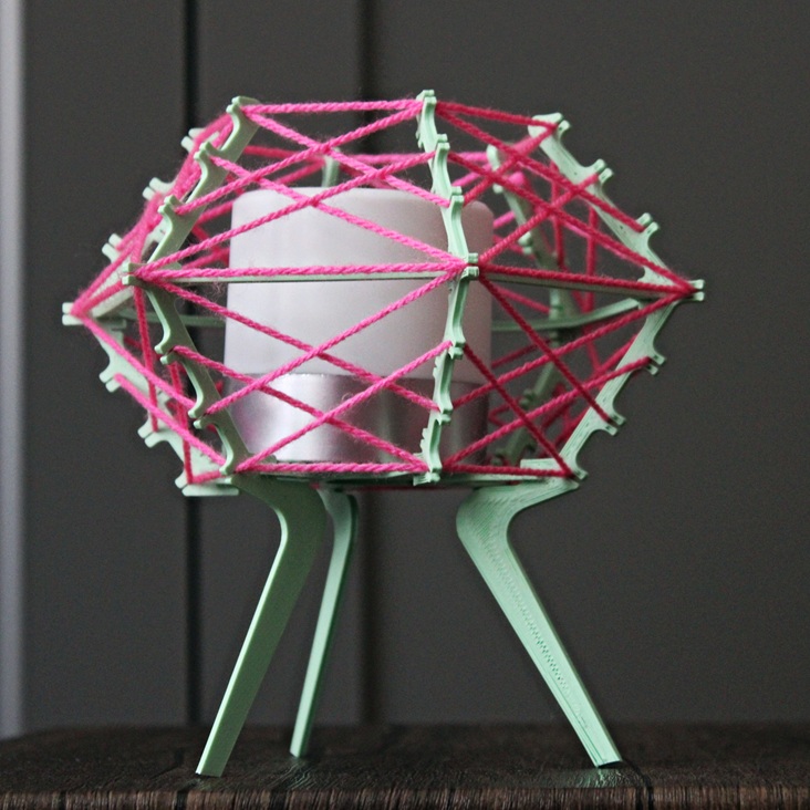 Bezdrátová lampa Efraim růžová zelená mint rám