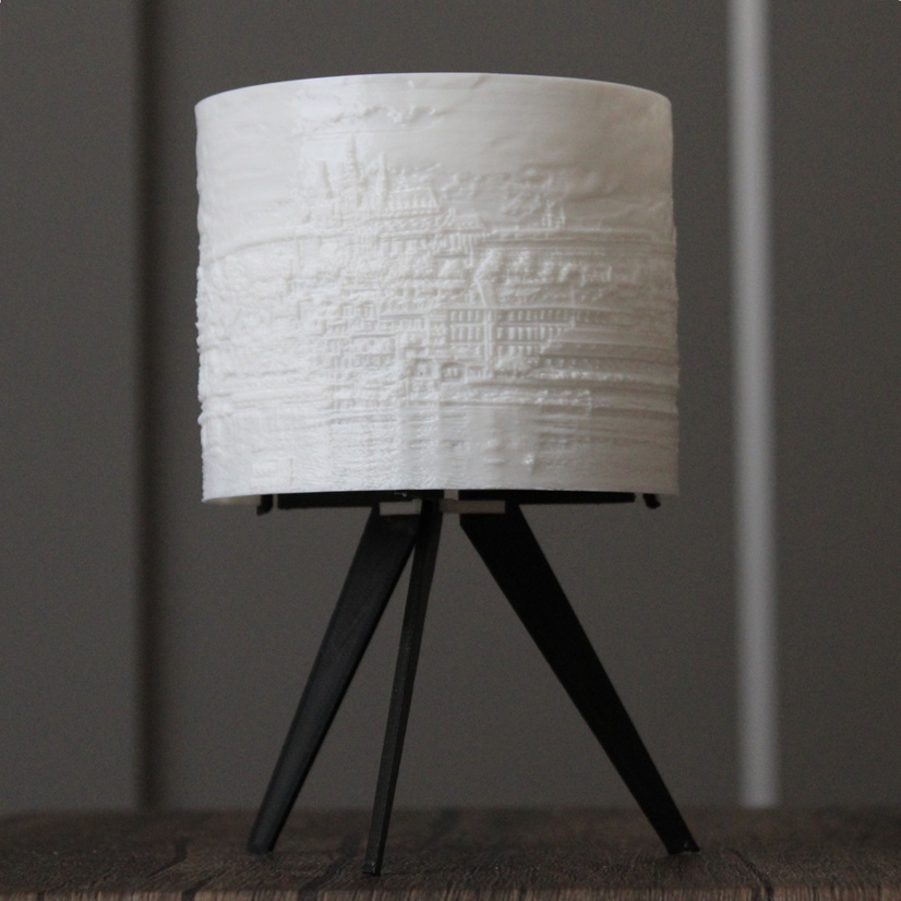 Bezdrátové design svítidlo Serah lithophane Praha