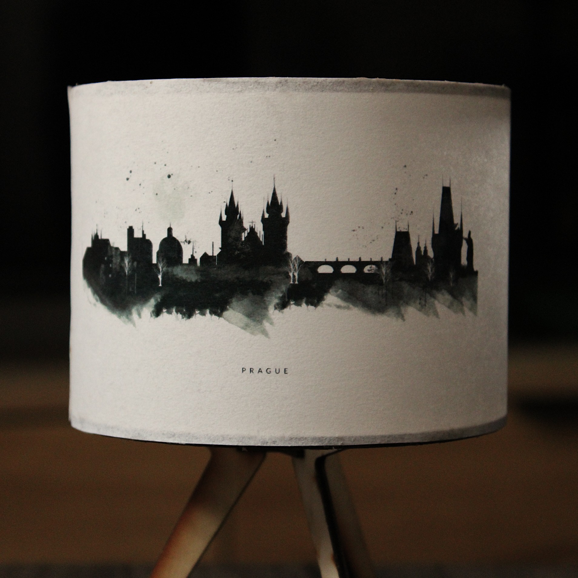 Bezdrátové design svítidlo Serah lithophane Praha