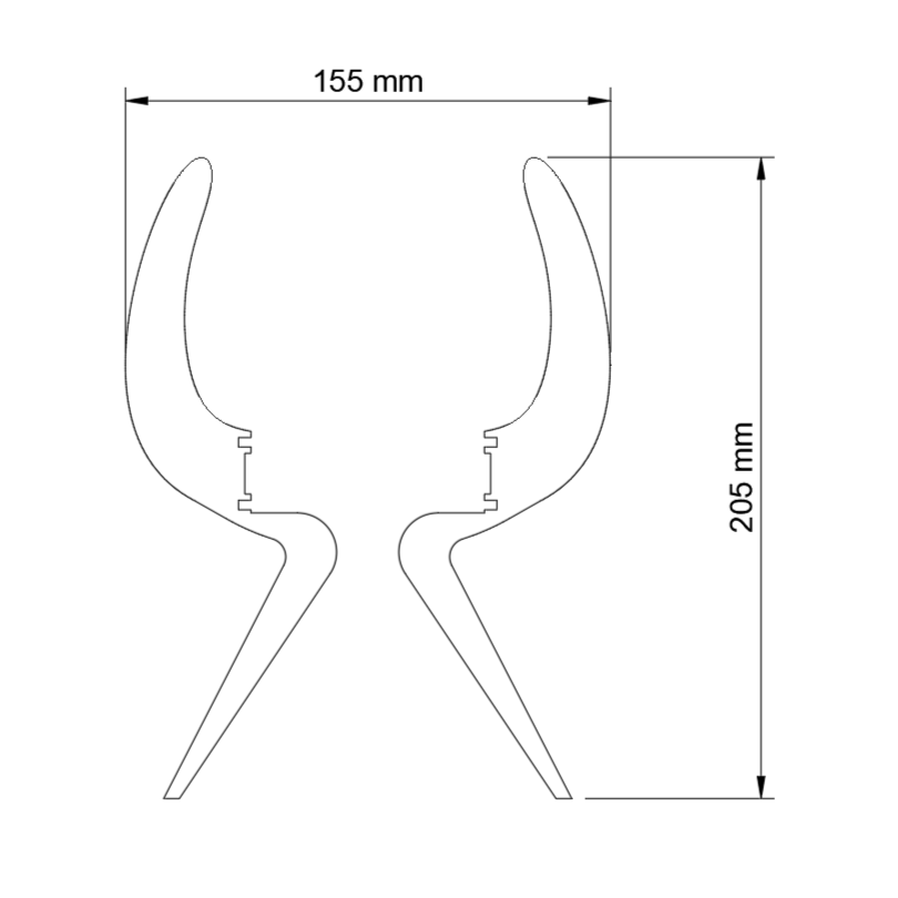 Bezdrátové led světlo Manases výkres