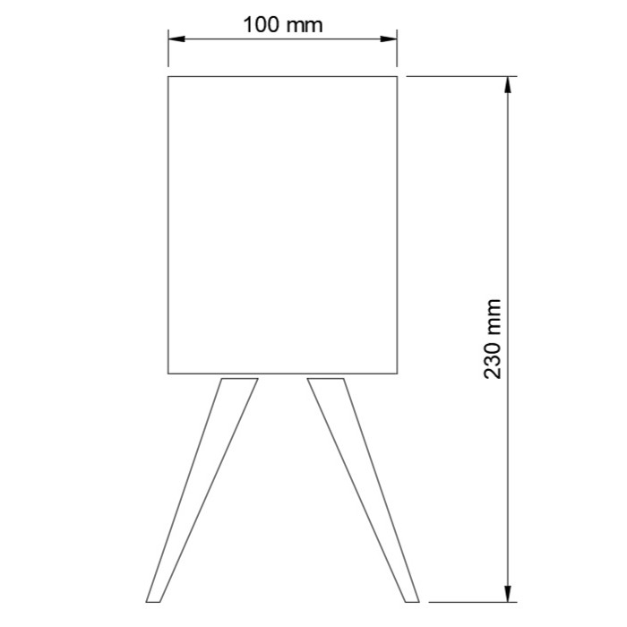 Ručně vyráběná stolní lampa lithophane Serah stínidlo výkres